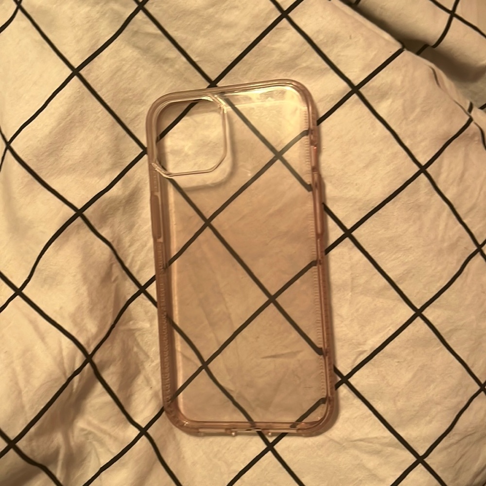 clear tinted pink iphone 11 case